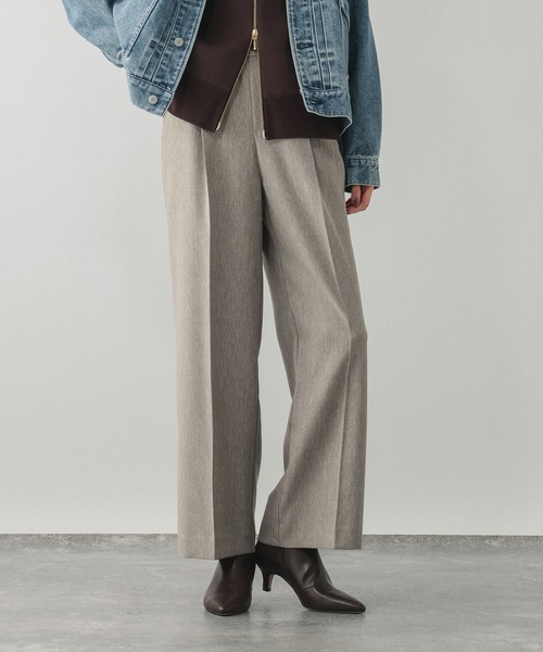 GLOBAL WORK（グローバルワーク）の「スッキリイージーパンツ/571422（その他パンツ・レディース・ネイビー/ベージュ/ブラウン/チャコールグレー/杢グレー/ブラック・X-SMALL/SMALL/MEDIUM/LARGE）」の6枚目の写真