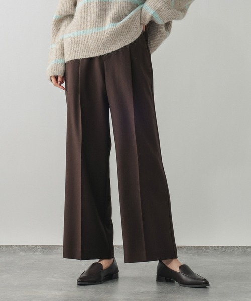 GLOBAL WORK（グローバルワーク）の「スッキリイージーパンツ/571422（その他パンツ・レディース・ネイビー/ベージュ/ブラウン/チャコールグレー/杢グレー/ブラック・X-SMALL/SMALL/MEDIUM/LARGE）」の5枚目の写真