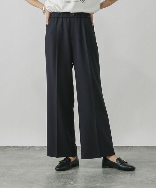 GLOBAL WORK（グローバルワーク）の「スッキリイージーパンツ/571422（その他パンツ・レディース・ネイビー/ベージュ/ブラウン/チャコールグレー/杢グレー/ブラック・X-SMALL/SMALL/MEDIUM/LARGE）」の7枚目の写真