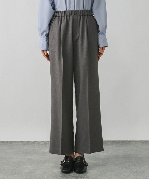 GLOBAL WORK（グローバルワーク）の「スッキリイージーパンツ/571422（その他パンツ・レディース・ネイビー/ベージュ/ブラウン/チャコールグレー/杢グレー/ブラック・X-SMALL/SMALL/MEDIUM/LARGE）」の9枚目の写真