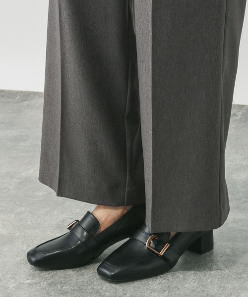 GLOBAL WORK（グローバルワーク）の「スッキリイージーパンツ/571422（その他パンツ・レディース・ネイビー/ベージュ/ブラウン/チャコールグレー/杢グレー/ブラック・X-SMALL/SMALL/MEDIUM/LARGE）」の15枚目の写真