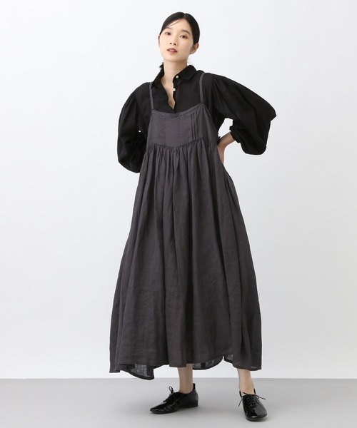 みき様　新品　ナチュラルバイクリップスタジオクリップ　リネンワンピース　黒 楽天市場】【SALE／50%OFF】＜natural by clip＞リネン