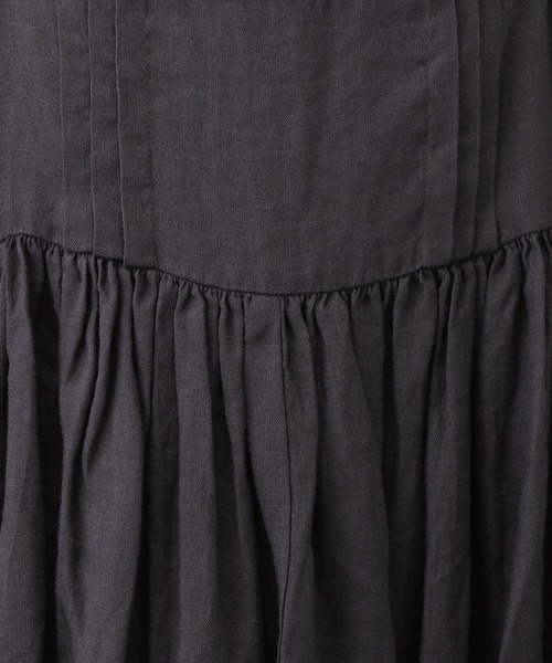 studio CLIP（スタディオクリップ）の「《natural by clip》リネンギャザーキャミワンピース（ワンピース・レディース・ブラウン/ホワイト/カーキ/スミクロ・FREE）」の22枚目の写真