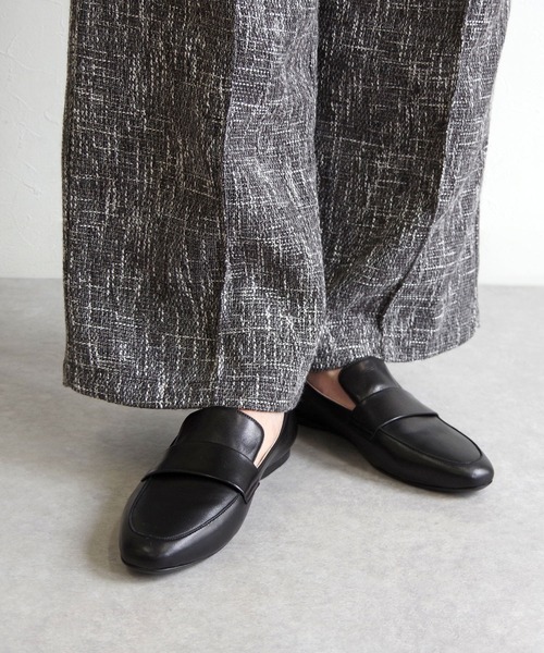 FABIO RUSCONI スクエアトウレザーローファー セール】FABIO RUSCONI （ファビオ ルスコーニ） / スクエアトゥ