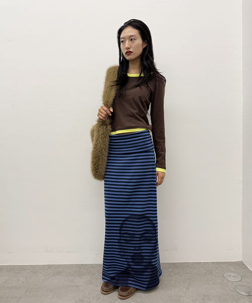 完売商品‼️ oriens レイヤードフーディーロングスリーブトップス レイヤードフーディーロングスリーブトップス（Tシャツ/カットソー