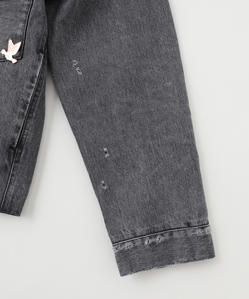 TANAKA（タナカ）の「TANAKA / タナカ SMU THE JEAN JACKET（デニムジャケット・メンズ・チャコールグレー・MEDIUM/SMALL/LARGE）」の3枚目の写真