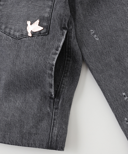 TANAKA（タナカ）の「TANAKA / タナカ SMU THE JEAN JACKET（デニムジャケット・メンズ・チャコールグレー・MEDIUM/SMALL/LARGE）」の4枚目の写真