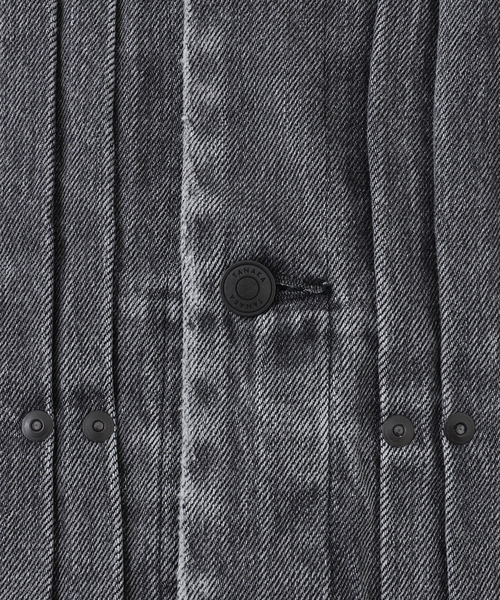 TANAKA（タナカ）の「TANAKA / タナカ SMU THE JEAN JACKET（デニムジャケット・メンズ・チャコールグレー・MEDIUM/SMALL/LARGE）」の6枚目の写真
