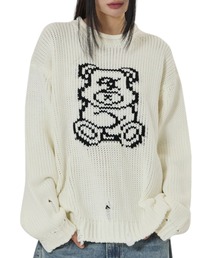 OY クマ ニット セーター ブラック OY/オーワイ』 MODIFY ODOLLY KNIT/モディファイ オードリー