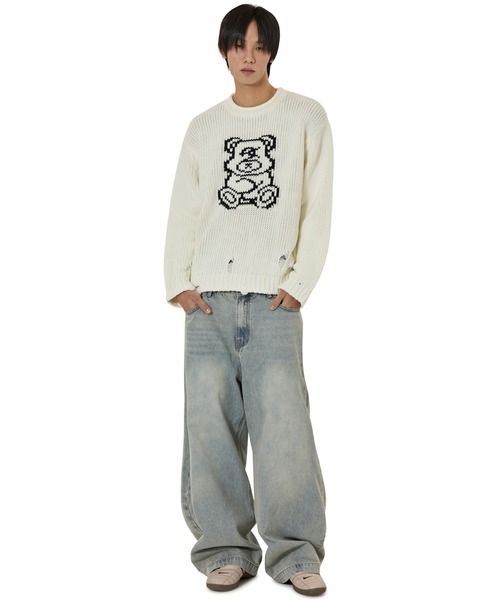 OY/オーワイ』DOLLY DESTROYED KNIT/ドリー デストロイド ニット OY│A