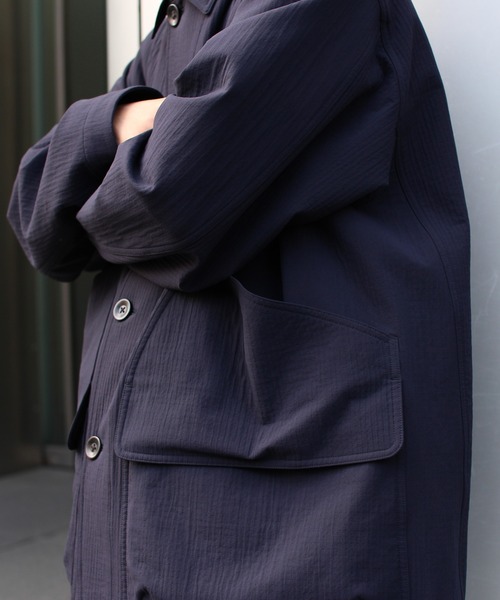 Snow Peak（スノーピーク）の「Snow Peak / Easy Cloth Jacket イージークロス ジャケット（テーラードジャケット・メンズ・ダークネイビー/オリーブ・L/M）」の4枚目の写真