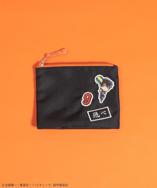 Green Parks(グリーンパークス)の「ハイキュー!! 影山ポーチ(ポーチ・レディース・ブラック・FREE)」の1枚目の写真