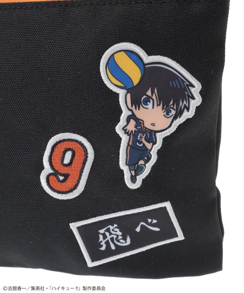 Green Parks(グリーンパークス)の「ハイキュー!! 影山ポーチ(ポーチ・レディース・ブラック・FREE)」の5枚目の写真