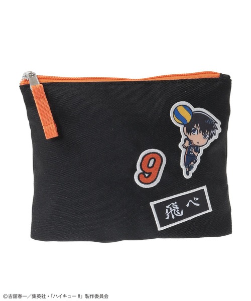 Green Parks(グリーンパークス)の「ハイキュー!! 影山ポーチ(ポーチ・レディース・ブラック・FREE)」の2枚目の写真