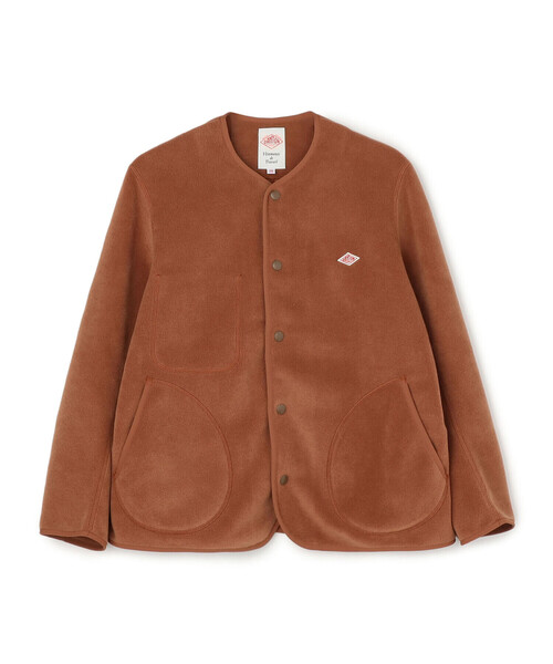 ジャケット・アウター DANTON WOMEN'S FLEECE COLLARLESS COAT Danton Fleece Collarless Jacket Marble  A L'O - 1905 - Paris