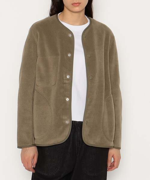 本日限り値下げ中【DANTON】FLEECE COLLARLESS JACKET MEN'S FLEECE COLLARLESS JACKET｜CUT AND SEWN｜DANTON