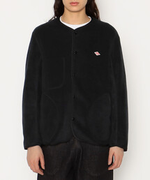 WOMEN'S FLEECE COLLARLESS JACKET