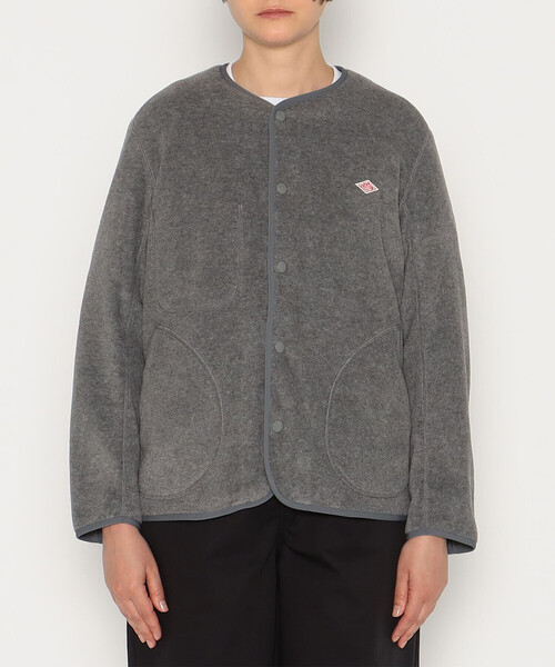 ジャケット・アウター DANTON WOMEN'S FLEECE COLLARLESS COAT WOMEN'S FLEECE COLLARLESS JACKET（その他トップス）｜DANTON