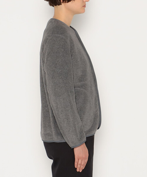 WOMEN'S FLEECE COLLARLESS JACKET（その他トップス）｜DANTON