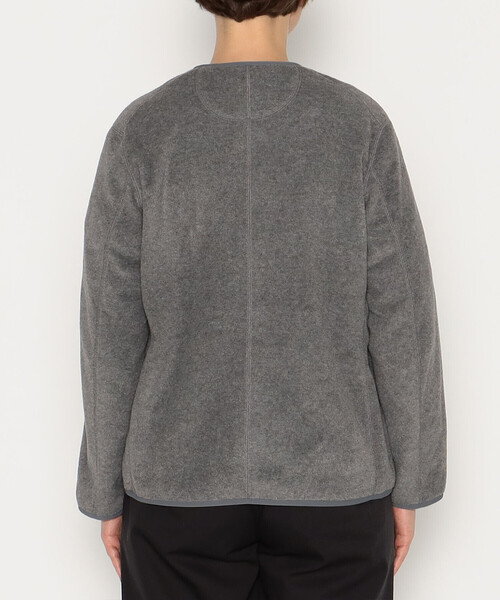 DANTON(ダントン)の「WOMEN'S FLEECE COLLARLESS JACKET(その他トップス・レディース・グリーン/チャコール/カーキ/オレンジ系その他/クリーム/ブラック/ダークグレー・34/36/38)」の16枚目の写真
