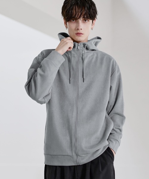 CRONOS グレー ジップアップパーカー S 値下げ致しました。 CRONOS WOMEN Summer Mesh Knit Zip Hoodie【GRAY】