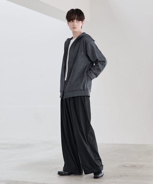 Buyer's Select/ポリスウェードハイネックフルジップパーカー