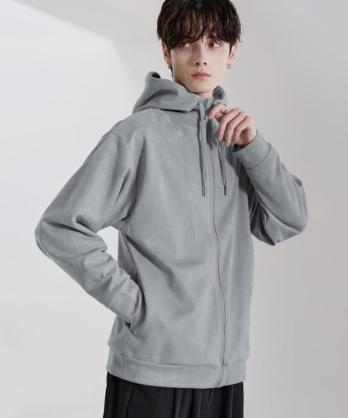 Buyer's Select/ポリスウェードハイネックフルジップパーカー