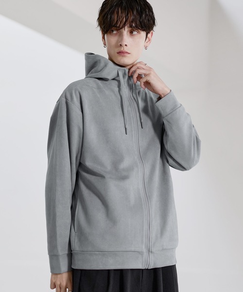 Buyer's Select/ポリスウェードハイネックフルジップパーカー