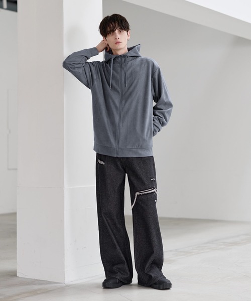 Buyer's Select/ポリスウェードハイネックフルジップパーカー