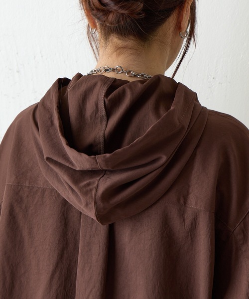 COLONY 2139(コロニートゥーワンスリーナイン)の「起毛フードシャツ(シャツ/ブラウス・レディース・ブラック/ブラウン/グレイッシュベージュ・FREE)」の16枚目の写真
