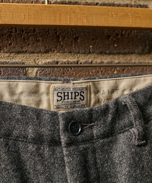 SHIPS(シップス)の「SHIPS: AUTHENTIC ウール チノ パンツ(チノパンツ・メンズ・ダークグレー/ベージュ系/ネイビー・SMALL/MEDIUM/LARGE/X-LARGE)」の5枚目の写真