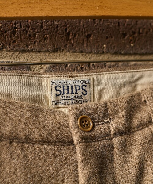SHIPS(シップス)の「SHIPS: AUTHENTIC ウール チノ パンツ(チノパンツ・メンズ・ダークグレー/ベージュ系/ネイビー・SMALL/MEDIUM/LARGE/X-LARGE)」の7枚目の写真