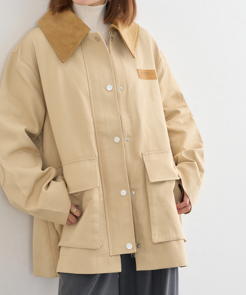 GANNI/ガニー Heavy Twill Midi Jacket（その他アウター）｜U by