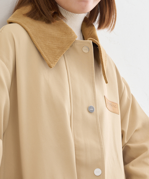 GANNI/ガニー Heavy Twill Midi Jacket（その他アウター）｜U by
