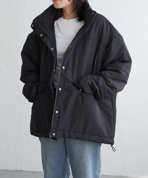 セール】スタンド中綿コート（ダウンジャケット/コート