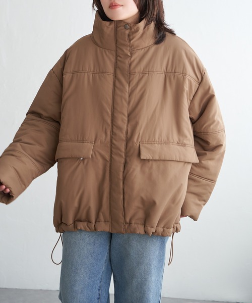 セール】スタンド中綿コート（ダウンジャケット/コート