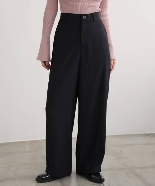 nouvellemoi(ヌーベルモイ)の「ソフトカーブパンツ(その他パンツ・レディース・アイボリー/ブラック/ブラウン系その他/グレー・S/M/L)」の2枚目の写真