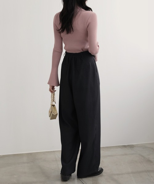 nouvellemoi(ヌーベルモイ)の「ソフトカーブパンツ(その他パンツ・レディース・アイボリー/ブラック/ブラウン系その他/グレー・S/M/L)」の11枚目の写真