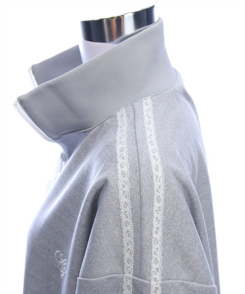 clear（クリア）の「レースサイドライントラックジャケット［大人 カジュアル 着回し力抜群］（その他アウター・レディース・アイボリー/グレー・F）」の13枚目の写真