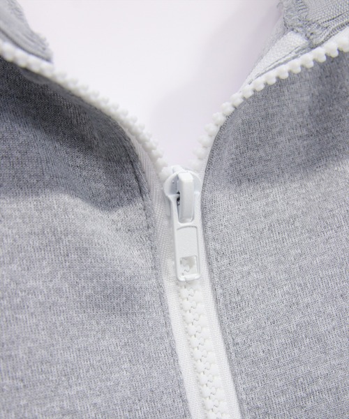 clear（クリア）の「レースサイドライントラックジャケット［大人 カジュアル 着回し力抜群］（その他アウター・レディース・アイボリー/グレー・F）」の15枚目の写真