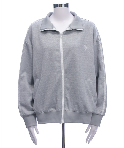 clear（クリア）の「レースサイドライントラックジャケット［大人 カジュアル 着回し力抜群］（その他アウター・レディース・アイボリー/グレー・F）」の20枚目の写真