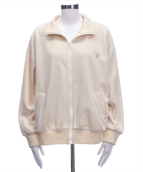 clear（クリア）の「レースサイドライントラックジャケット［大人 カジュアル 着回し力抜群］（その他アウター・レディース・アイボリー/グレー・F）」の19枚目の写真