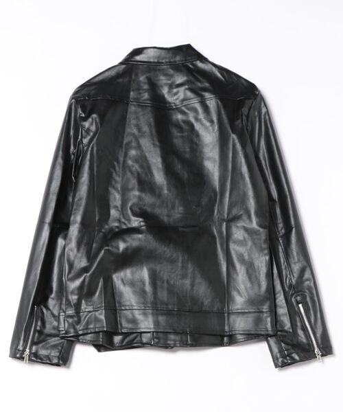B.I.D.（ビーアイディー）の「《PUライダースジャケット》（ライダースジャケット・メンズ・ブラック・LARGE）」の3枚目の写真