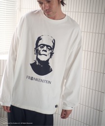 ADAMPATEK/Frankenstein portrait long sleeve/フランケンシュタイン肖像画デザインコラボロンT