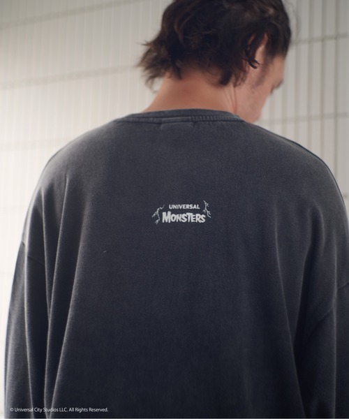 ADAM PATEK(アダムパテック)の「ADAMPATEK/Frankenstein portrait long sleeve/フランケンシュタイン肖像画デザインコラボロンT(Tシャツ/カットソー・メンズ・ホワイト/ブラック・1/2)」の15枚目の写真