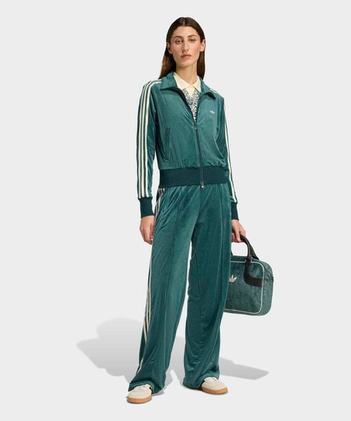 adidas ベルベット トラックパンツ Adidas ベルベット トラックパンツ | ブラウン | FARFETCH JP