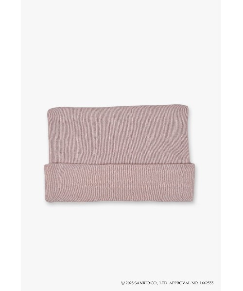 ANNA SUI（アナスイ）の「マイメロディ&クロミ 刺繍ブローチ付きネコ耳ニットワッチ（ニットキャップ/ビーニー・レディース・パープル/ピンク/オフホワイト/ブラック・FREE）」の14枚目の写真