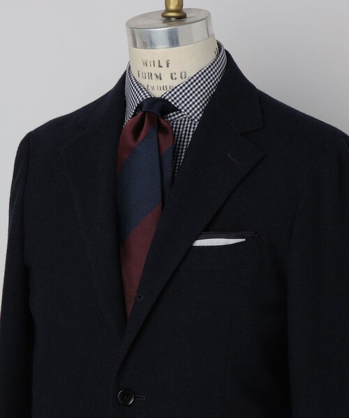 SHIPS（シップス）の「SHIPS: シルク バスケット ワイド ストライプ ネクタイ（ネクタイ・メンズ・ライトブラウン/ワイン/ネイビー・1）」の5枚目の写真