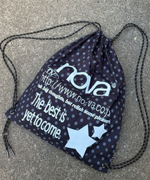 Salong hameu（サロン ハミュー）の「トレンド柄 ロゴプリント ナップサック/無地ブラック カモフラ 迷彩 ヒョウ柄 レオパード チェック/ユニセックス（バックパック/リュック）」