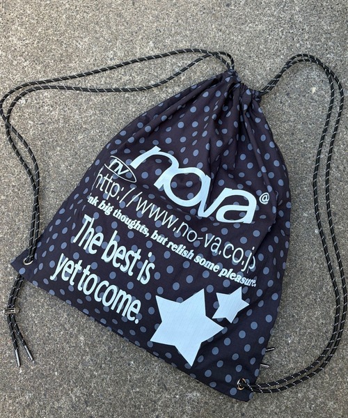 セール】トレンド柄 ロゴプリント ナップサック/無地ブラック カモフラ